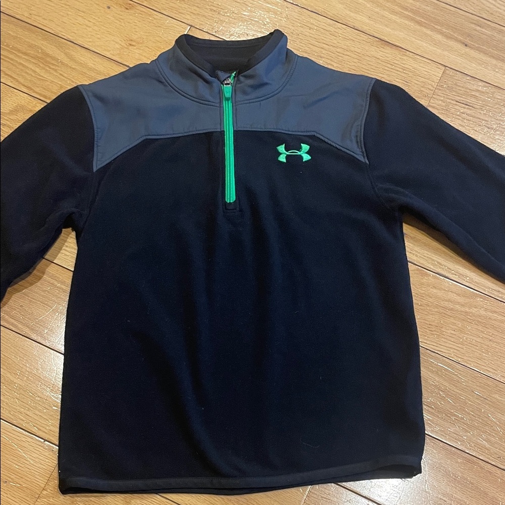 Under Armour Black and Charcoal Quarter-Zip